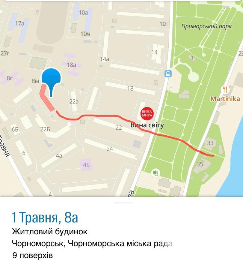 1 Мая ,8А Appartement Chornomorsk Buitenkant foto